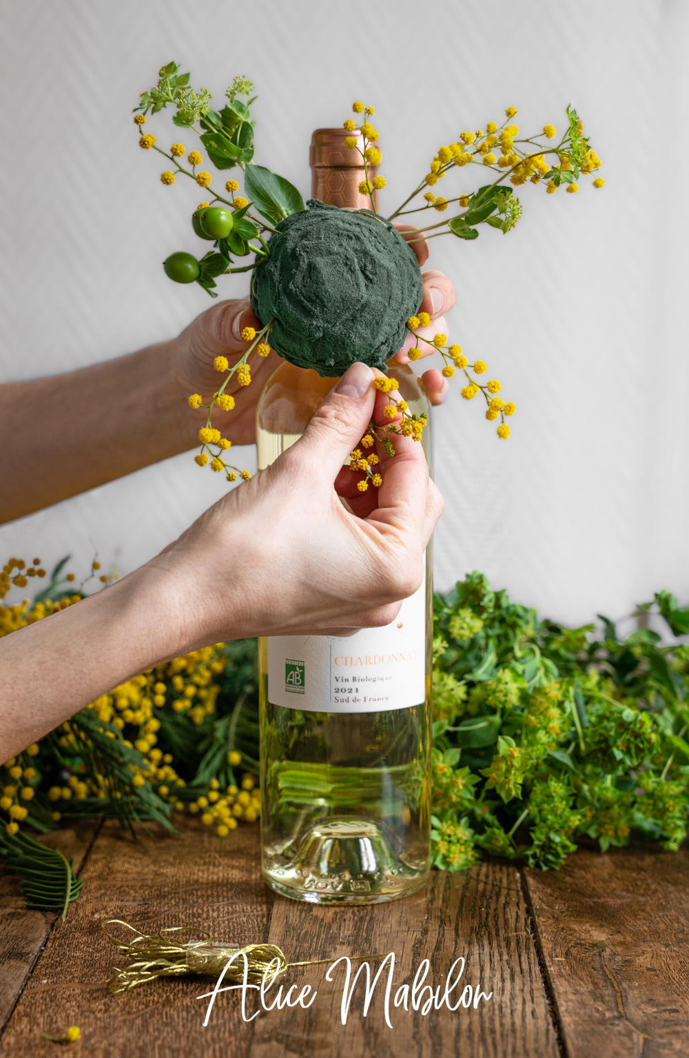 Mousse Florale 4 Blocs, Fixation Fleurs Artificielles/Fraîches, Arrangements Mariage/Événements, Coupe Facile - Jardin