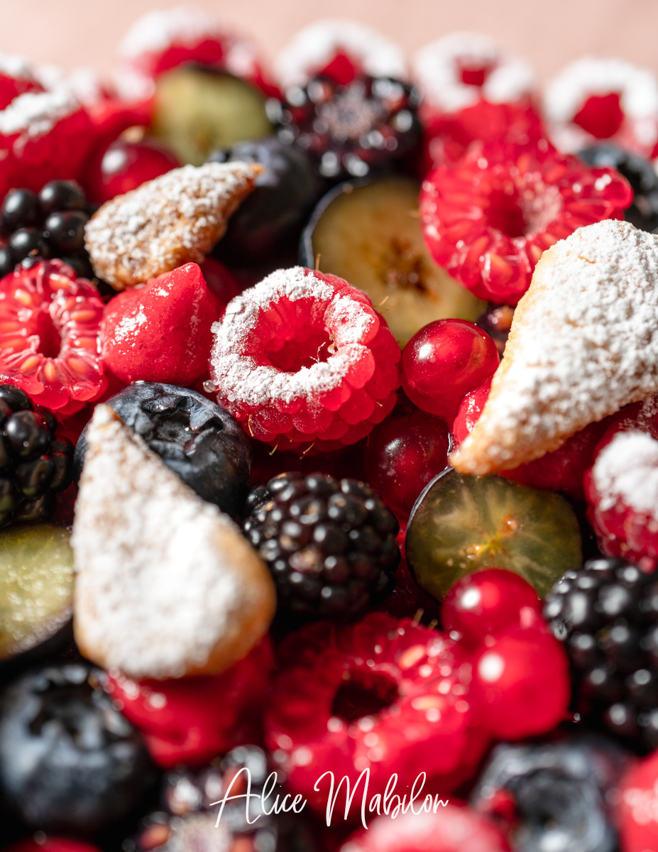 Recette Tarte aux fruits rouges et crème d'amande